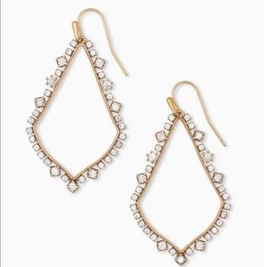 Kendra Scott Sophee Crystal Drop Earrings in Vintage Gold